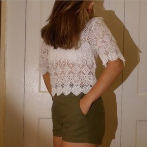 Topshop lace shirt